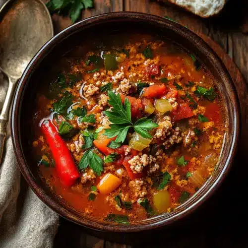 Keto Stuffed Pepper Soup