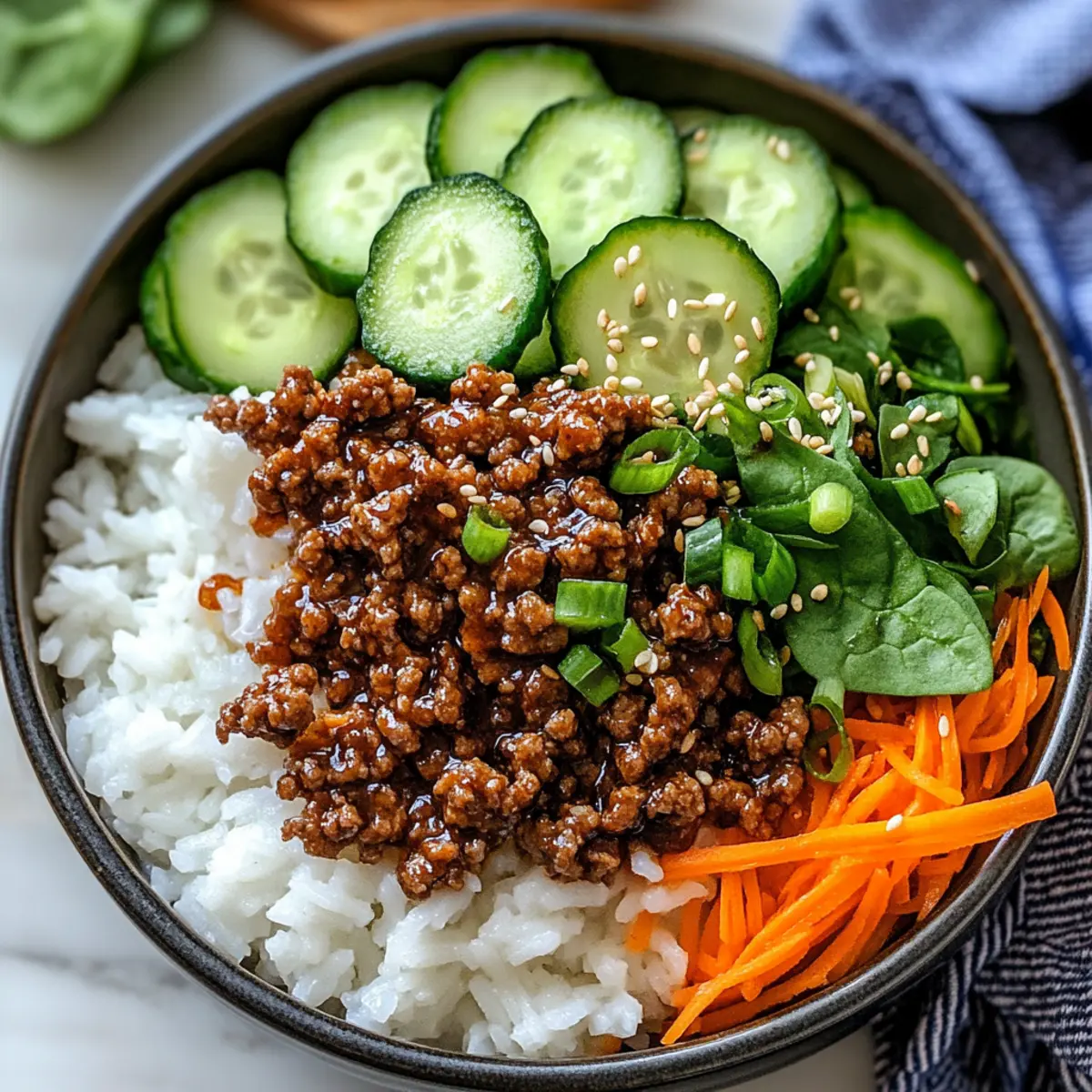 Korean Ground Beef Bowl