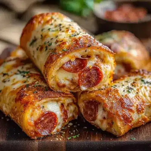 High Protein Pepperoni Pizza Rolls