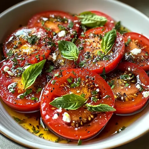 Herb-Infused Mediterranean Marinated Tomatoes