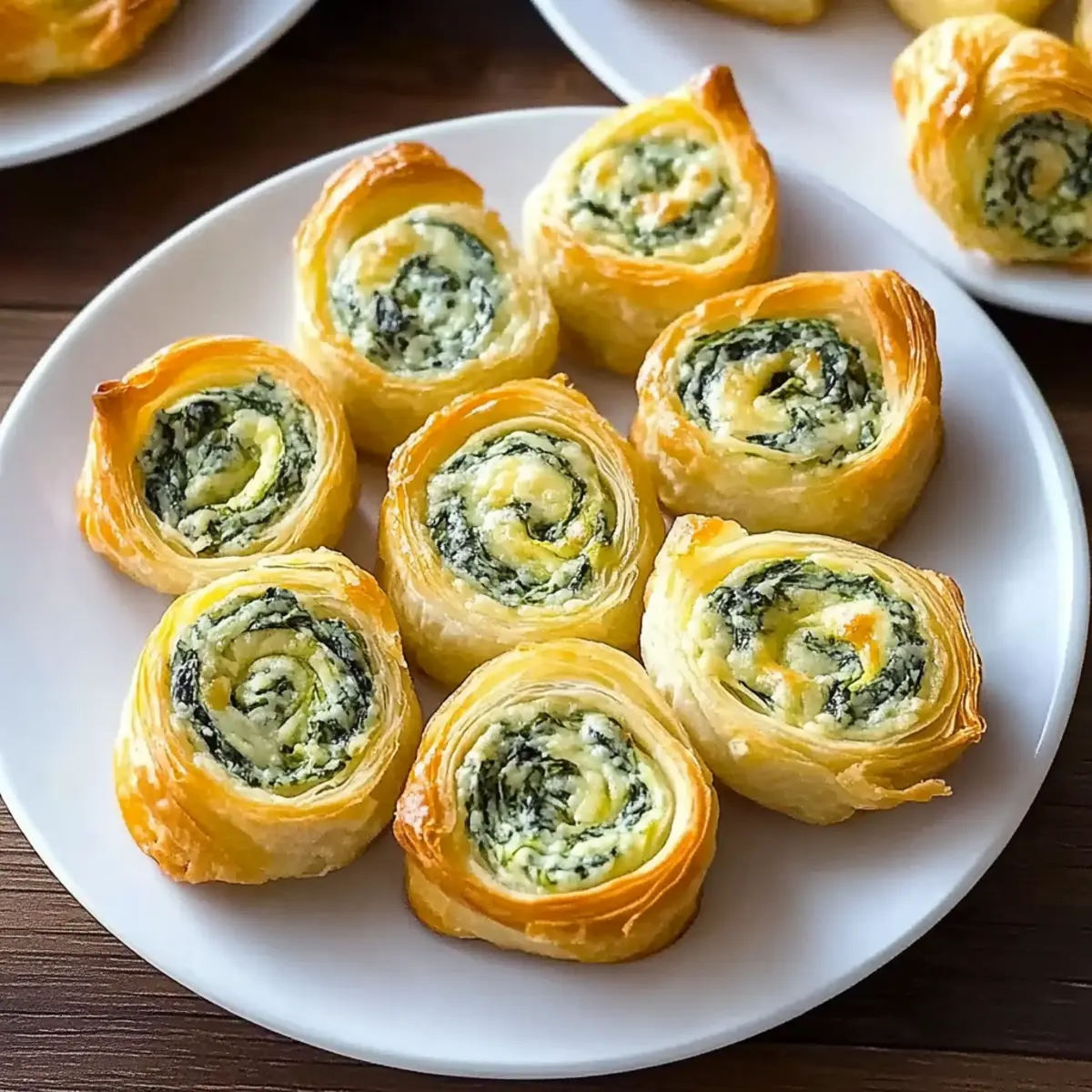 Spinach Dip in Bite-Sized Pinwheels
