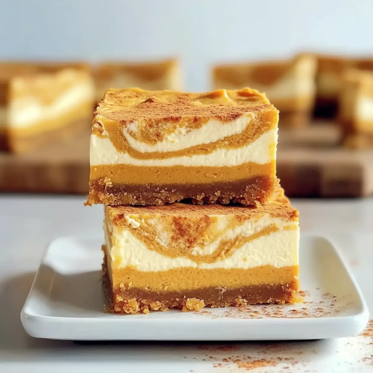 Rich Pumpkin Cheesecake Bars