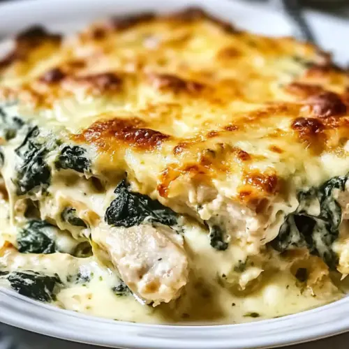 Chicken and Spinach Casserole with Cream Cheese
