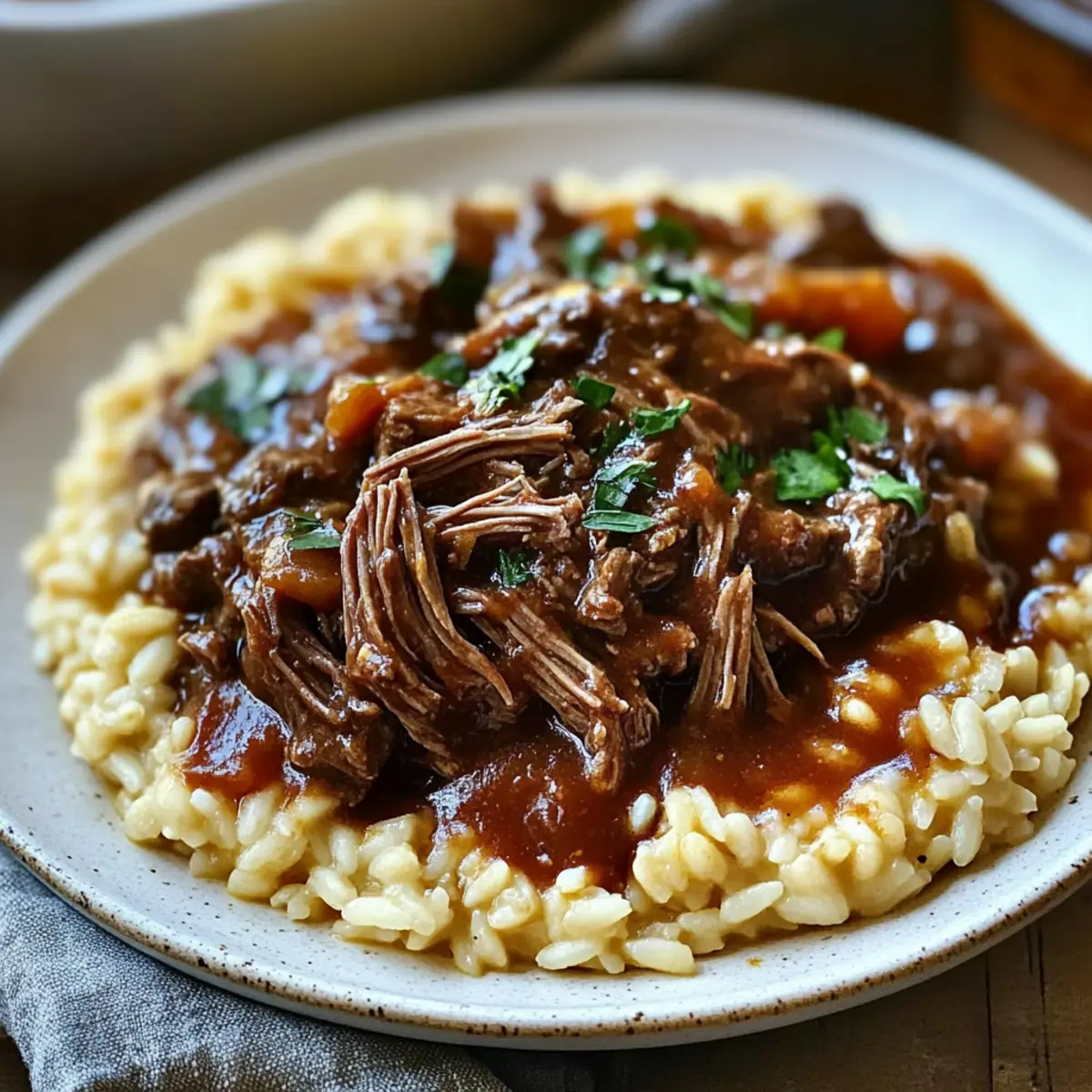 Pot Roast with Creamy Parmesan Risotto