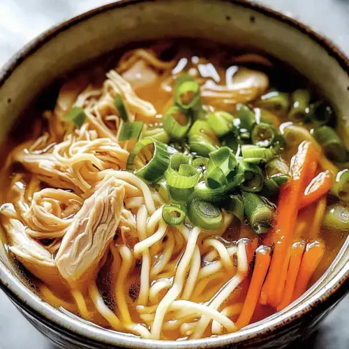 Ginger Scallion Chicken Noodle Soup