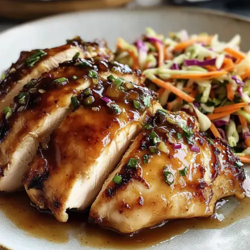 Sticky Apple Cider Chicken with Crisp Autumn Slaw Shines
