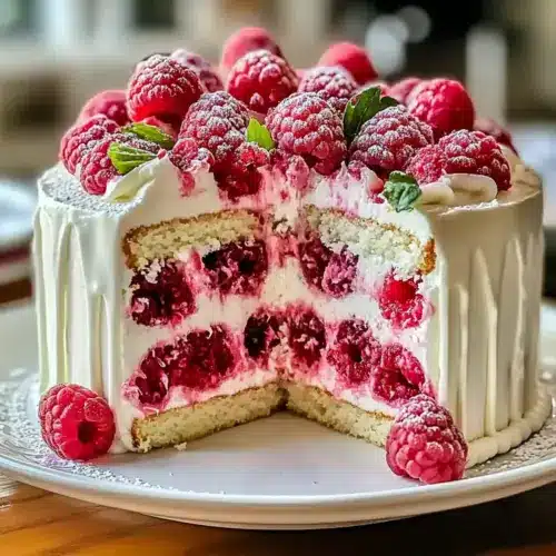 White Chocolate Raspberry Dream Cake