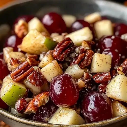 Cinnamon Apple Grape Salad