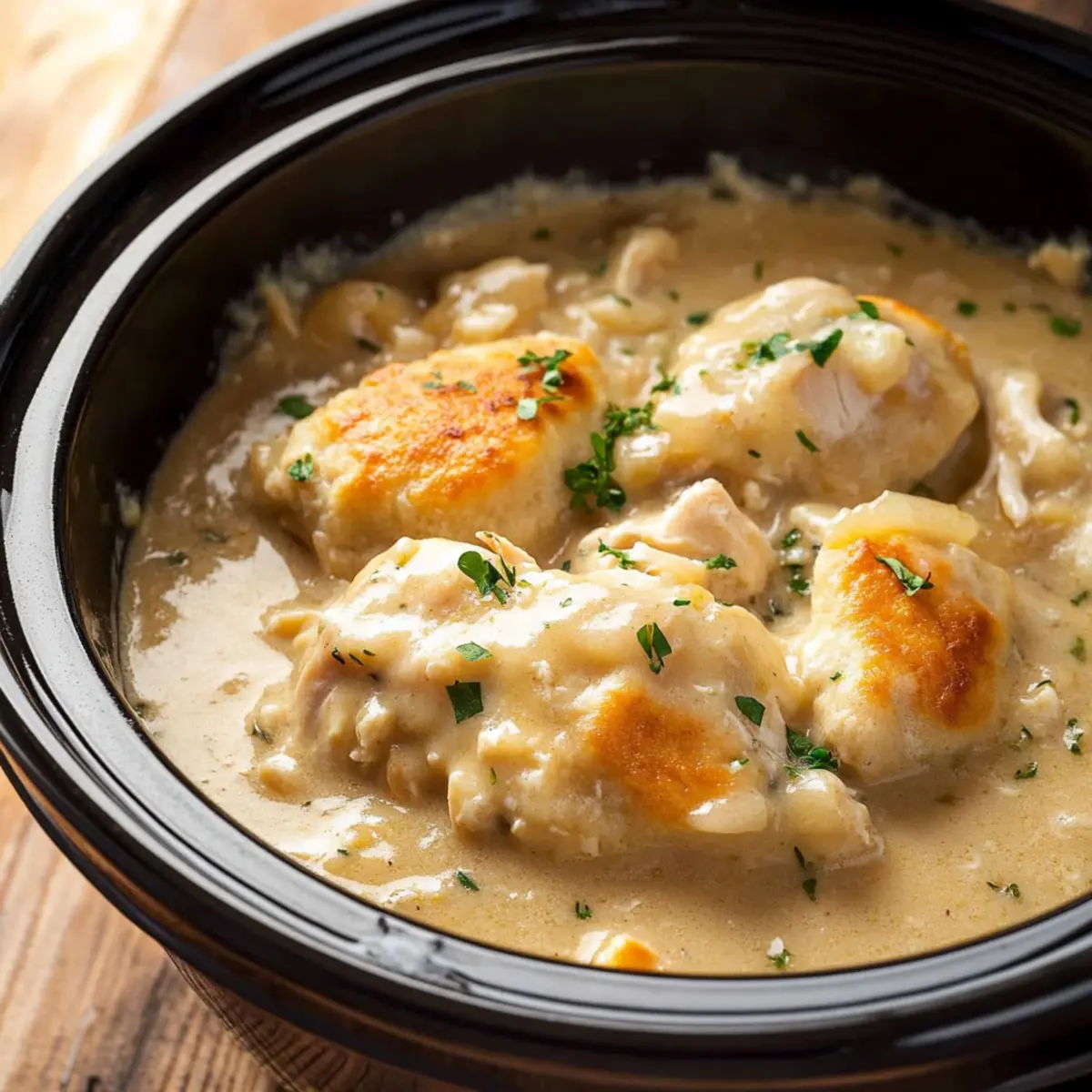 Slow Cooker Chicken and Dumplings