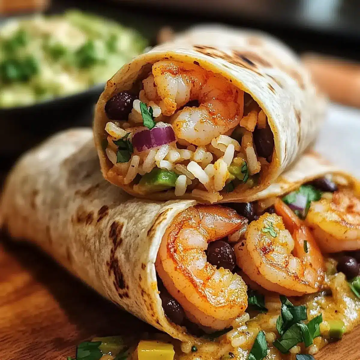 Old Bay Shrimp Burritos