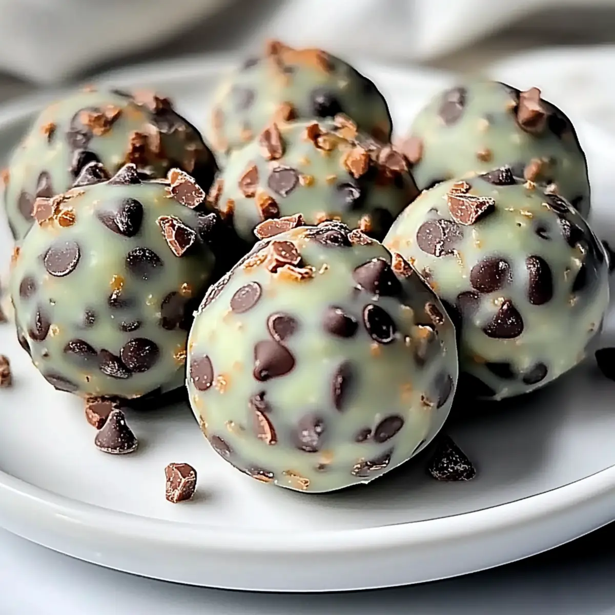 Mint Chocolate Chip Protein Balls