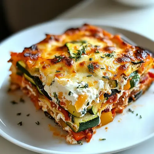 High Protein Veggie Lasagna