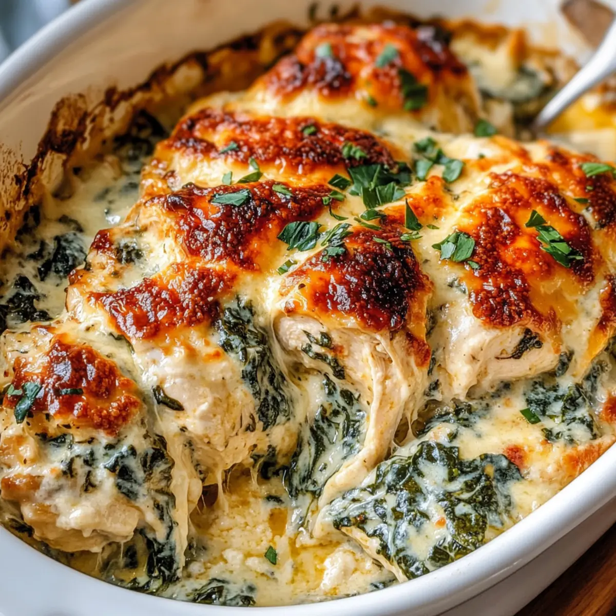 Baked Tuscan Chicken Casserole