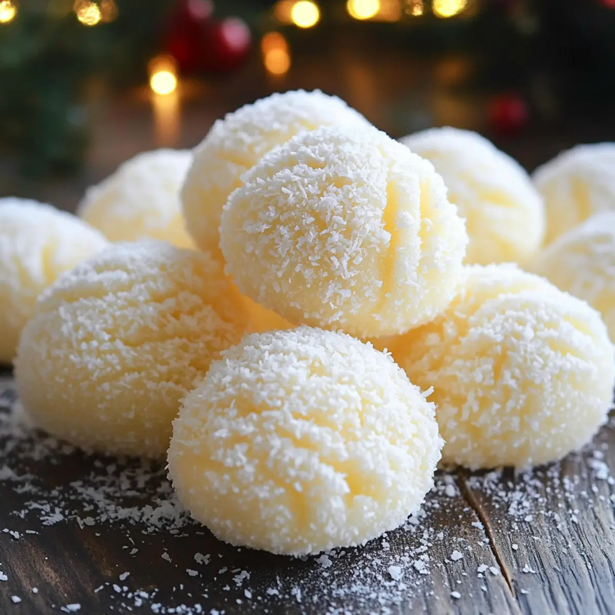 Sweetened Condensed Milk Snowballs