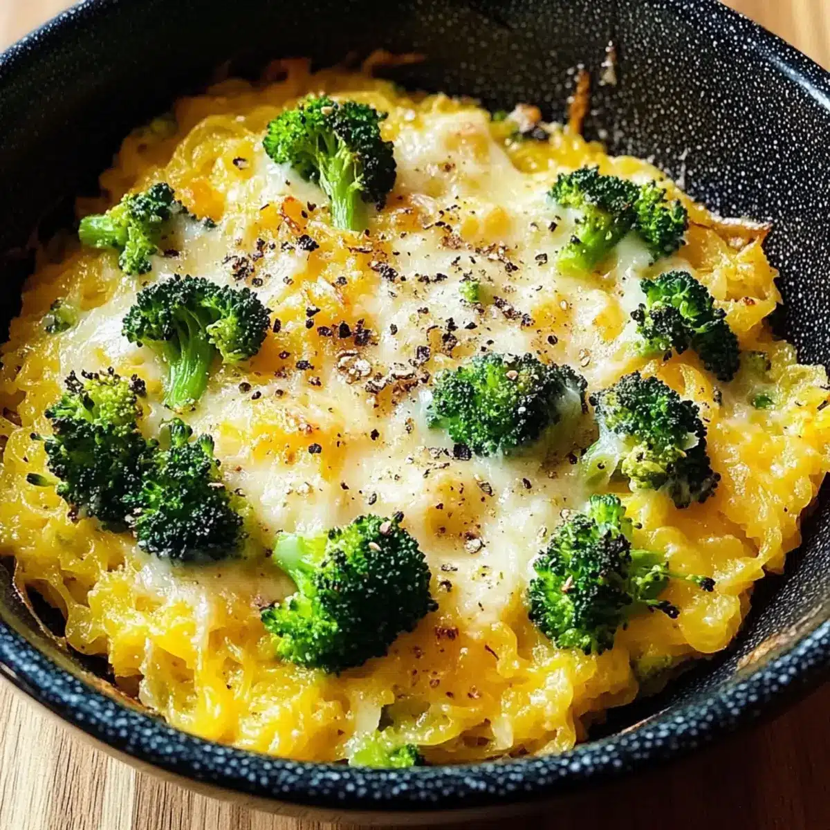 Broccoli and Cheese Spaghetti Squash