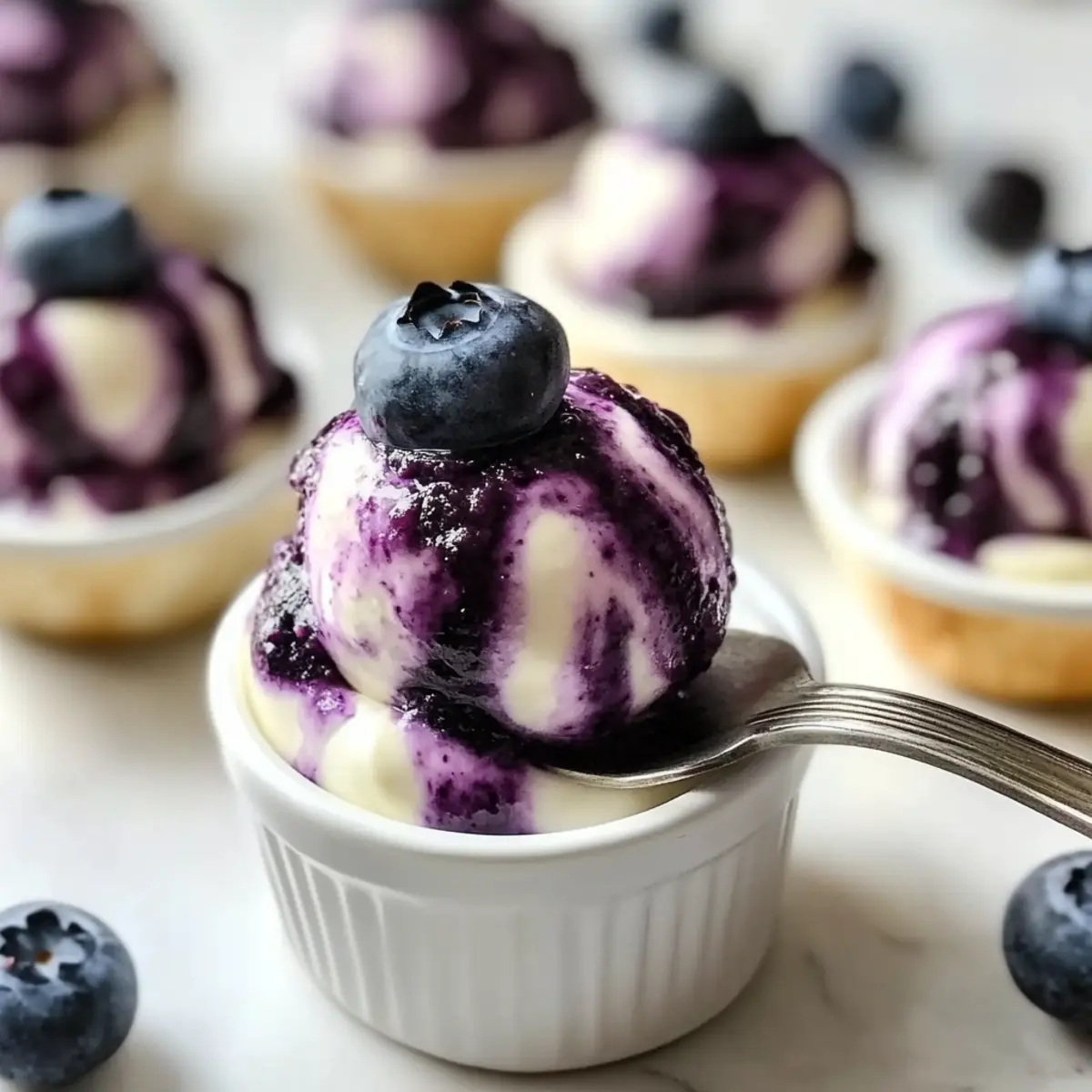 Blueberry Swirl Yogurt Bites