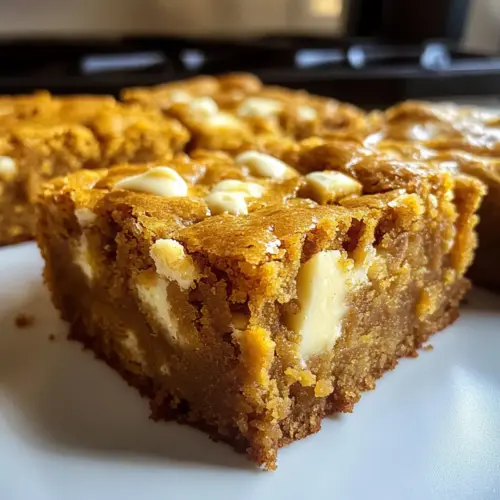 Pumpkin Blondies
