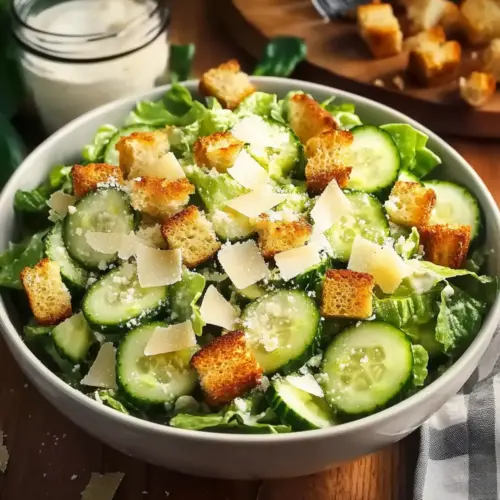 Cucumber Caesar Salad