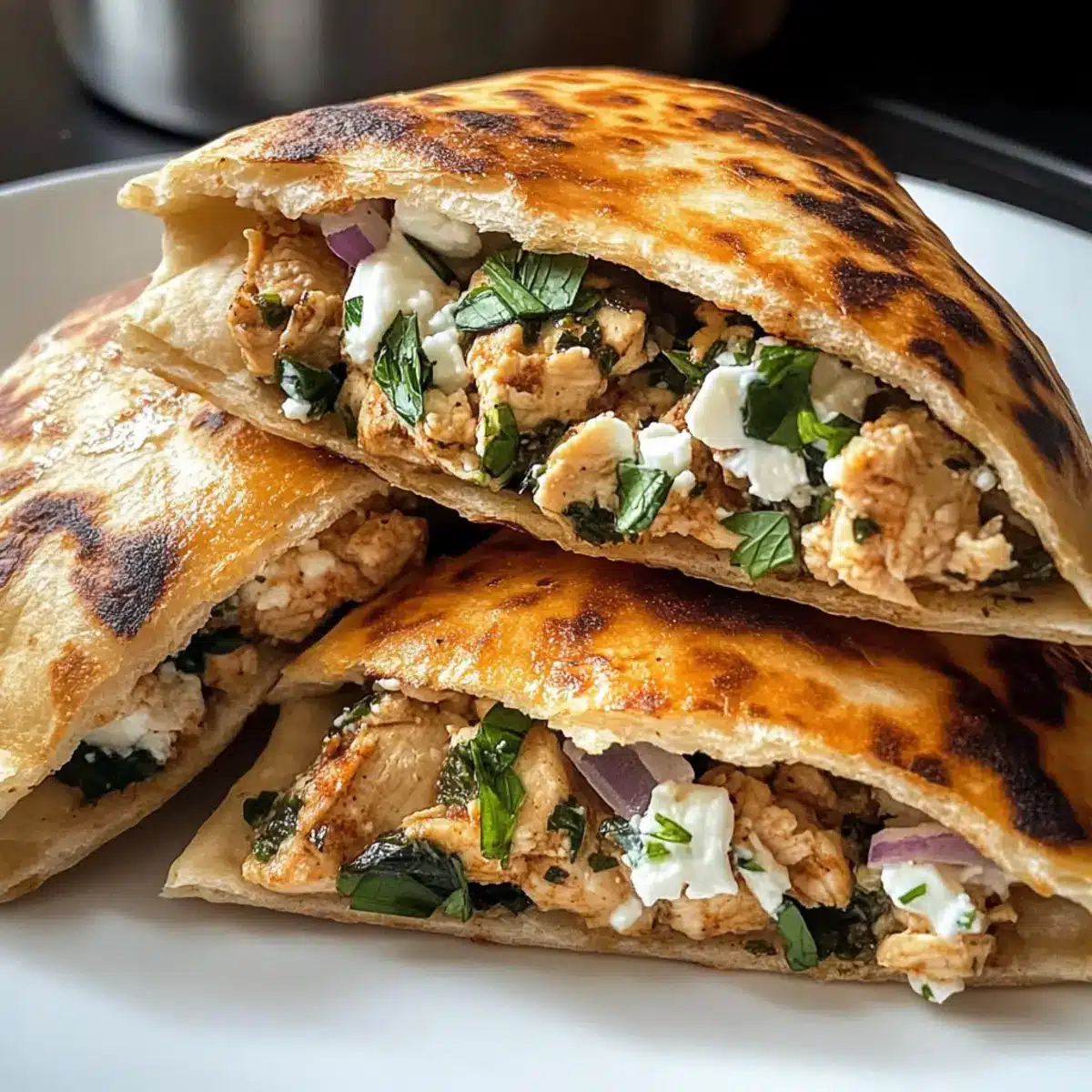 Pita with Chicken & Feta