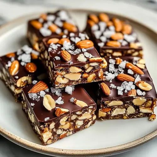 Dark Chocolate and Sea Salt Nut Bars
