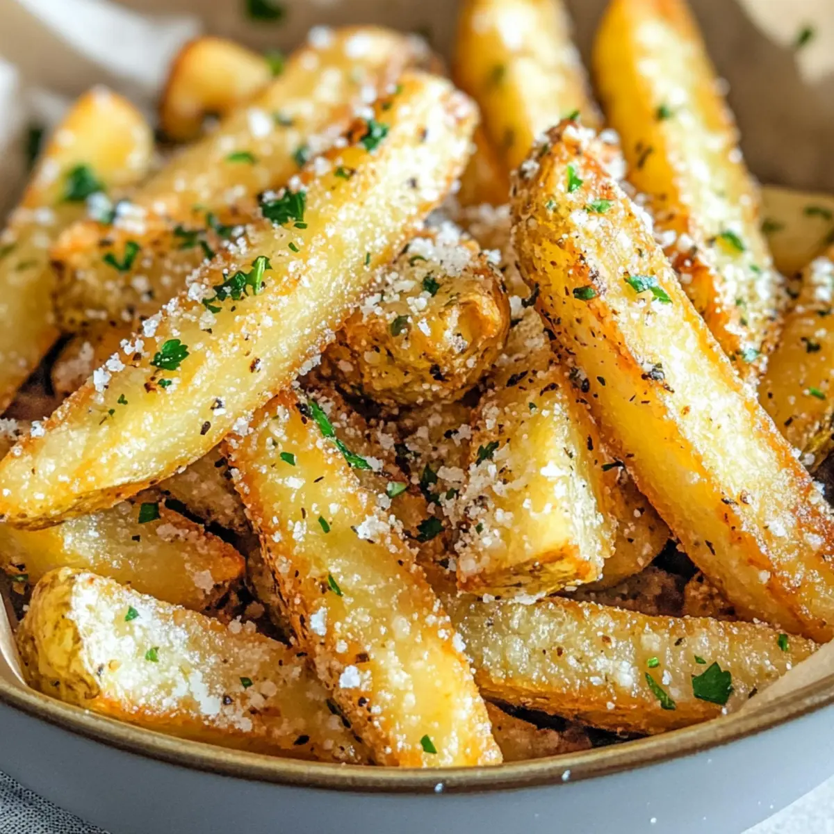 Garlic Parmesan Air Fryer Fries