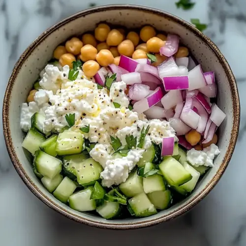 Cottage Cheese and Chickpea Salad