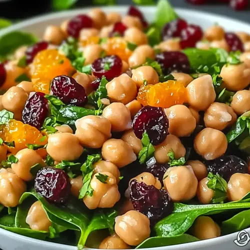 Cranberry Walnut Chickpea Salad