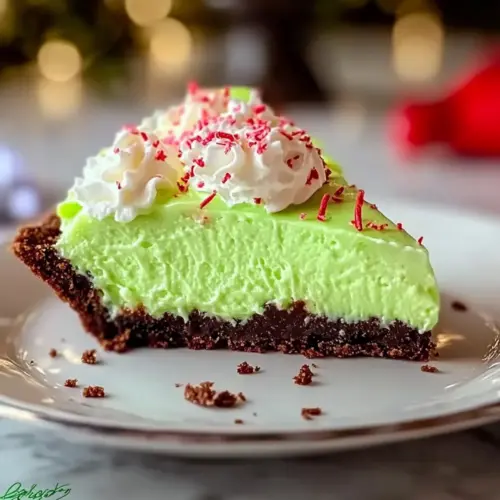 No-Bake Grinch Pie
