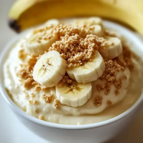Cottage Cheese Banana Pudding