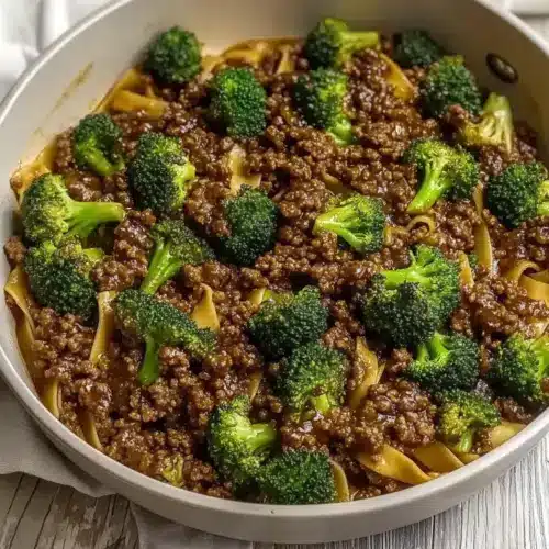 Ground Beef and Broccoli