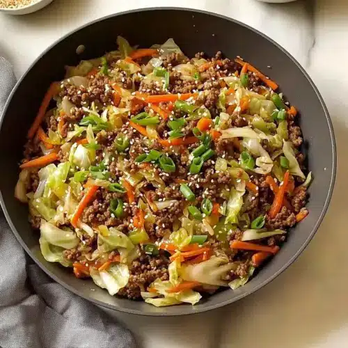 Ground Beef and Cabbage Stir Fry