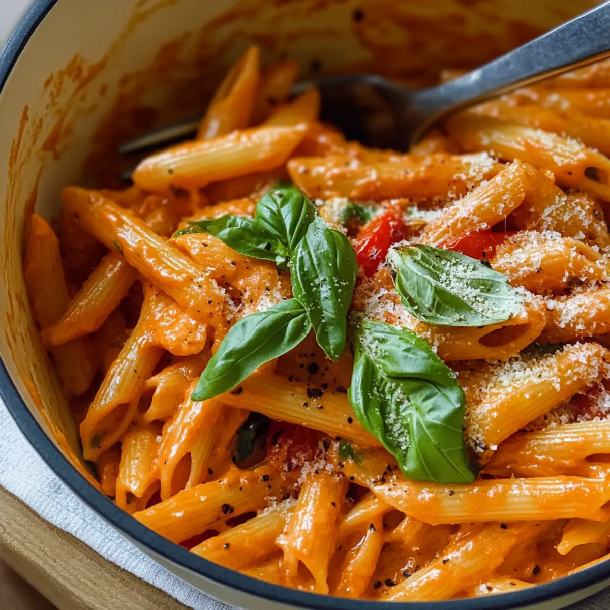 Tomato Pasta with Coconut Milk