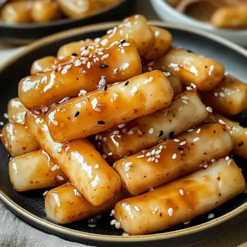Sweet Soy Butter Korean Rice Cakes
