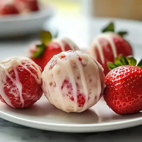 Strawberry Cheesecake Protein Balls