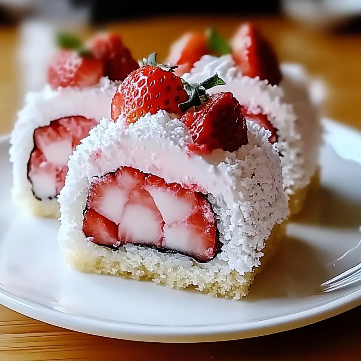Strawberry Shortcake Sushi