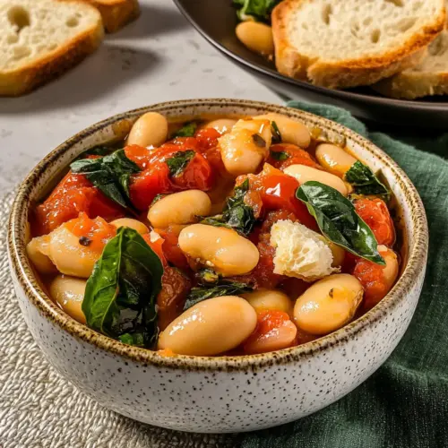 Tomato Basil Butter Beans