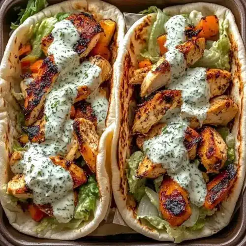 Sheet Pan Chicken Pitas with Herby Ranch