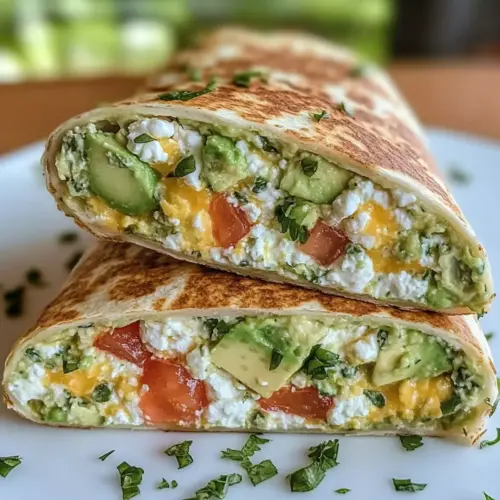 Cottage Cheese and Avocado Wraps