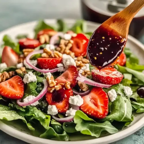Strawberry Salad with Vinaigrette Dressing